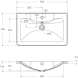 Раковина 70x45,5 см BelBagno Albano BB700/455-LV-MR-ALR