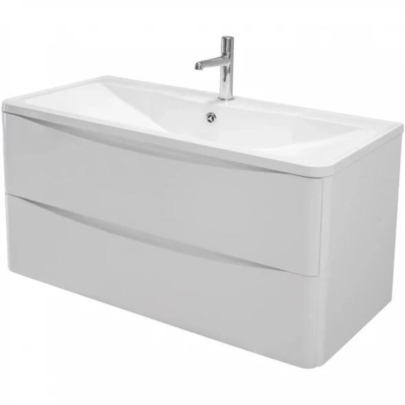 Тумба Bianco Lucido 89,6 см BelBagno Acqua ACQUA-900-2C-SO-BL