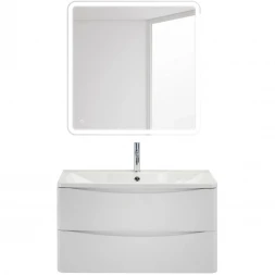 Тумба Bianco Lucido 89,6 см BelBagno Acqua ACQUA-900-2C-SO-BL