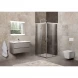 Душевой уголок 75-90x75-90 см BelBagno UNIQUE-A-2-75/90-P-Cr текстурное стекло