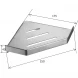 Полка для ванной Boheme New Venturo 10318-BRB 17,5x17,5 см, угловая, бронза матовая