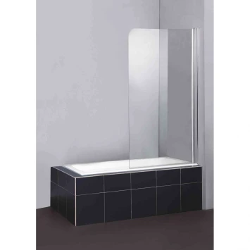 Шторка для ванны 80 см BelBagno Sela SELA-V-1-80/140-P-Cr-R текстурное стекло
