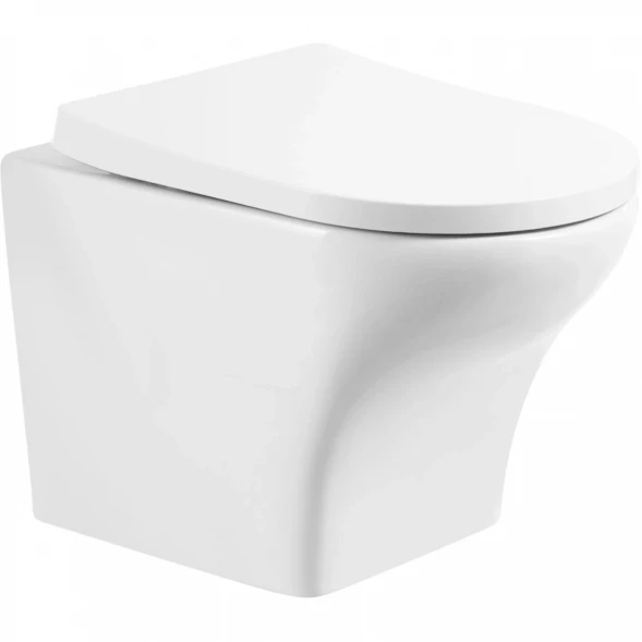 Унитаз подвесной BelBagno Kraft BB064CHR безободковый, белый