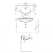 Раковина 90x51 см Simas Lavabi d'arredo Nizza TOP 62 bi*1