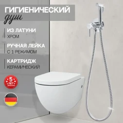 Гигиенический душ Hansberge Nordic H3099C со смесителем, хром