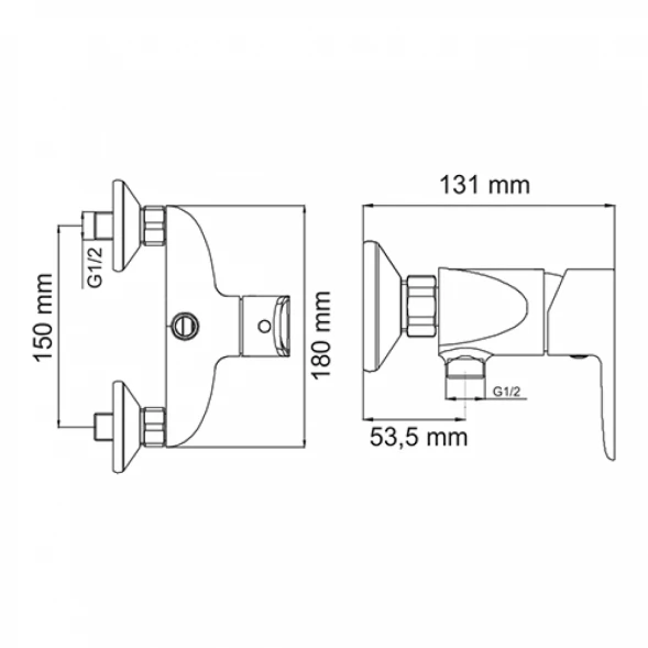 Смеситель для душа WasserKRAFT Leine 3502
