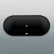 Ванна стальная Bette Lux Oval 3466-035 180x80 см, черный матовый