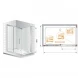 Душевой уголок Cezares Premier-Soft 140x80 см прозрачное стекло PREMIER-SOFT-W-AH-1-140/80-C-Cr-IV