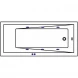 Акриловая гидромассажная ванна 149,5x70 см Whitecross Wave Slim 0111.150070.100.SOFT.BR
