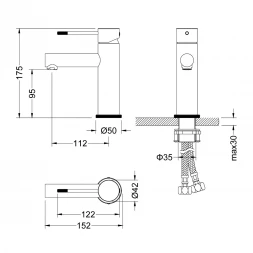 Смеситель для раковины Timo Saona 2361/16F CoolStart, белый матовый