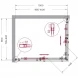 Душевой уголок BelBagno Marino MARINO-AH-2-100/80-C-CR 100x80 см, профиль хром, стекло прозрачное