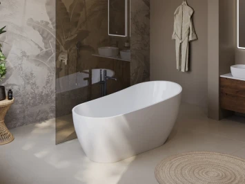 Акриловая ванна BelBagno BB704-1700-800-K 170x80 см, отдельностоящая, белый