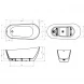 Акриловая ванна BelBagno BB704-1700-800-K 170x80 см, отдельностоящая, белый
