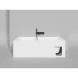 Ванна из литьевого мрамора Salini S-Stone Orlanda Kit 102127M 170,4x75 см, белый матовый