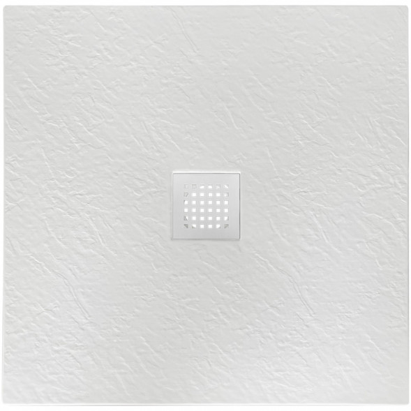 Душевой поддон BelBagno Uno TRAY-MR-UNO-A-80-35-W-BO 80x80 см, из литьевого мрамора, квадратный, белый
