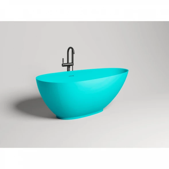 Ванна из литьевого мрамора Salini S-Stone Paola Classic 101511SMF 160x77 см, отдельностоящая, покраска по RAL матовый полностью