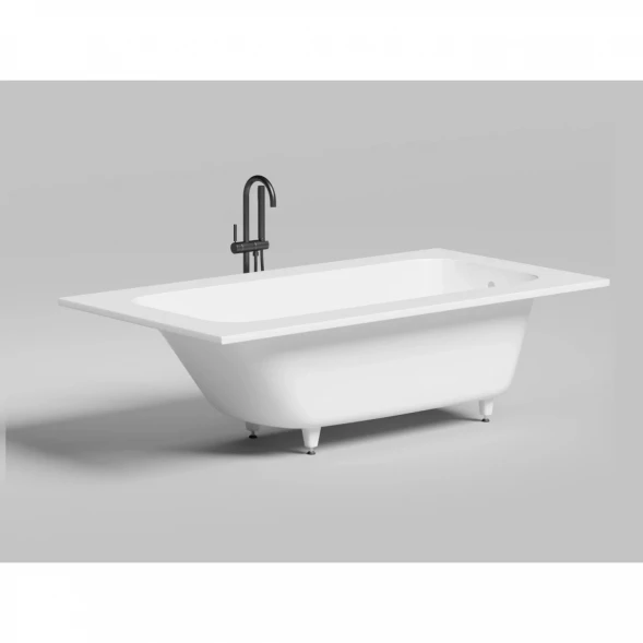 Ванна из литьевого мрамора Salini S-Sense Orlanda Plus 102014G 189x99 см, белый глянец