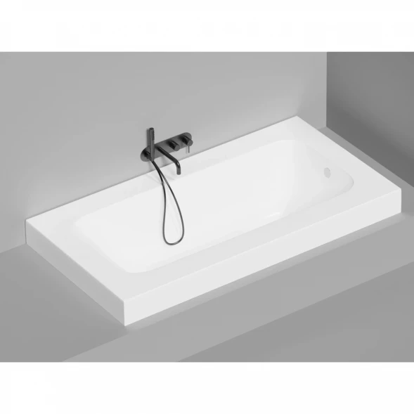 Ванна из литьевого мрамора Salini S-Sense Orlanda Plus 102014G 189x99 см, белый глянец