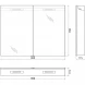 Зеркальный шкаф 90x70 см BelBagno SPC-2A-DL-BL-900