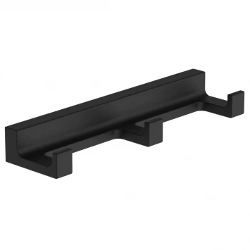 Планка с крючками Wonzon & Woghand Eclipse WW-9135-BL для ванны, черный матовый
