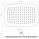 Верхний душ Wonzon &amp; Woghand WW-88DP03-CR 300x200 мм, хром