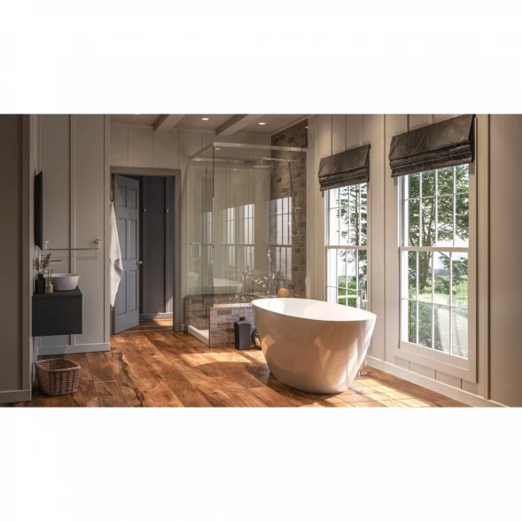 Ванна из литьевого мрамора Whitecross Onyx B 0205.160075.100 160x75 см, отдельностоящая, белый глянец
