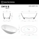 Ванна из литьевого мрамора Whitecross Onyx B 0205.160075.100 160x75 см, отдельностоящая, белый глянец