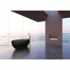 Ванна из полиэфирной смолы Abber Kristall AT9703Onyx 170x75 см, отдельностоящая, черный
