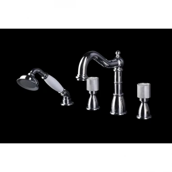 Смеситель на борт ванны Boheme Royal Cristal 396-Royal/CRST