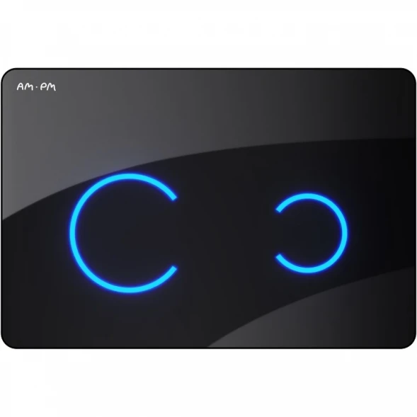 Кнопка смыва Am.Pm Touch Pro I0450B38 для инсталляции, сенсорная, питание от батареи, черный глянец