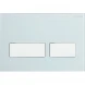 Кнопка смыва Cezares Lux LUX-GB-2-BIO для инсталляции, белый/белый матовый
