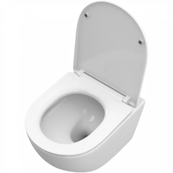 Комплект инсталляция с унитазом BelBagno BB5177CH-TOR/SC/BB026/BB081CR с кнопкой смыва, хром + унитаз подвесной BelBagno Uno безободковый, торнадо, с сиденьем микролифт, белый