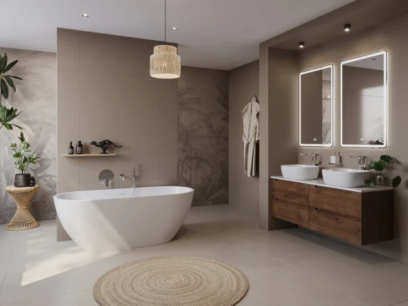 Акриловая ванна BelBagno Uno BB701-1700-750-K 170x75 см, отдельностоящая, белый