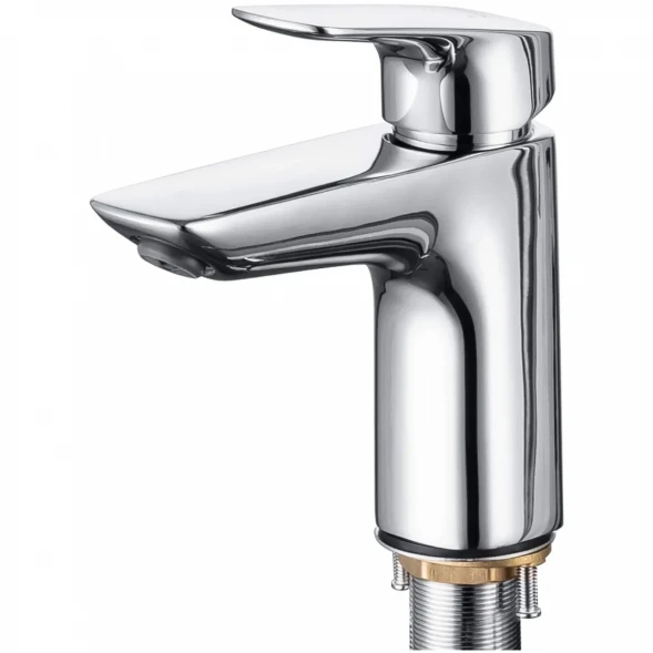 Смеситель для раковины Aquatek Вега AQ1012CR с гигиеническим душем, без донного клапана, хром