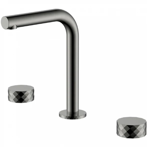 Смеситель для раковины Boheme Stick Diamond 152-GM.1 графит матовый
