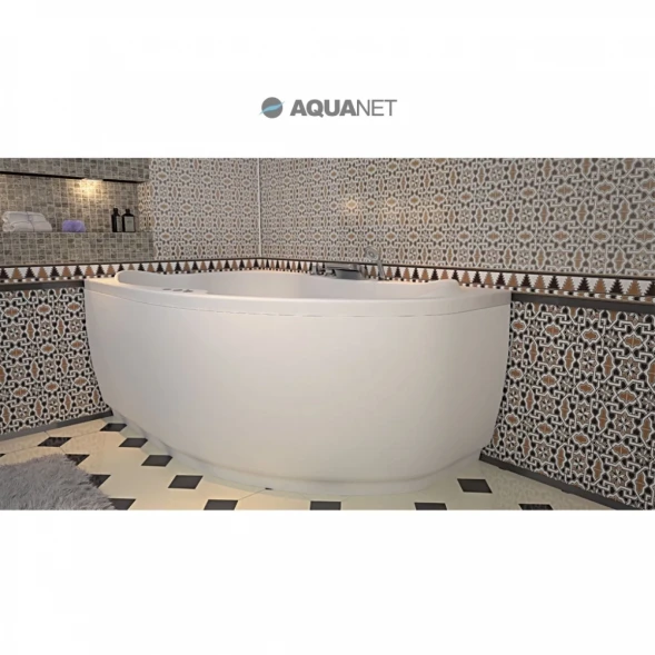 Акриловая ванна 158,8x98,9 см левая Aquanet Capri 00205476