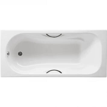 Ванна чугунная Roca Malibu SET/2315G000R/526803010/150412330 150x75 см, с ручками, антискользящим покрытием, белый