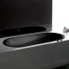 Ванна стальная Bette Lux Oval 3467-035 190x90 см, черный матовый