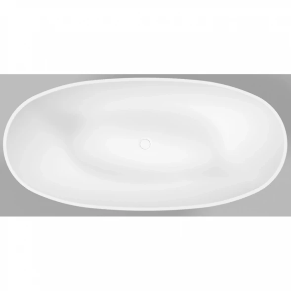 Ванна из литьевого мрамора Whitecross Onyx B 0205.160075.200 160x75 см, отдельностоящая, белый матовый
