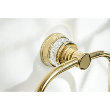 Полотенцедержатель кольцо Boheme Aura 10245-G золотой