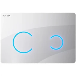 Кнопка смыва Am.Pm Touch Pro I0450B01 для инсталляции, сенсорная, питание от батареи, белый глянец