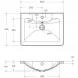 Раковина 60x45,5 см BelBagno Albano BB600/455-LV-MR-ALR
