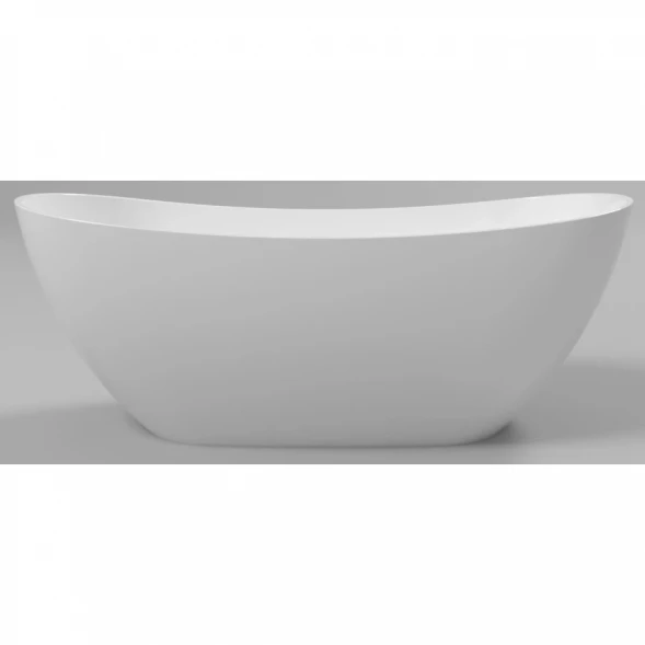Ванна из литьевого мрамора Whitecross Onyx C 0206.160075.100 160x75 см, отдельностоящая, белый глянец