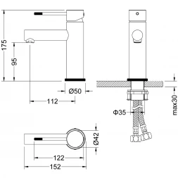 Смеситель для раковины Timo Saona 2361/19F CoolStart, розовое золото матовый