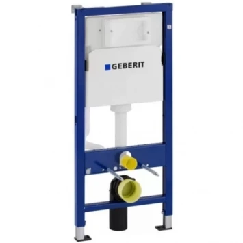 Инсталляция для унитаза Geberit DuofixBasic Delta50 458.103.00.1 + 115.135.21.1 с кнопкой смыва, хром