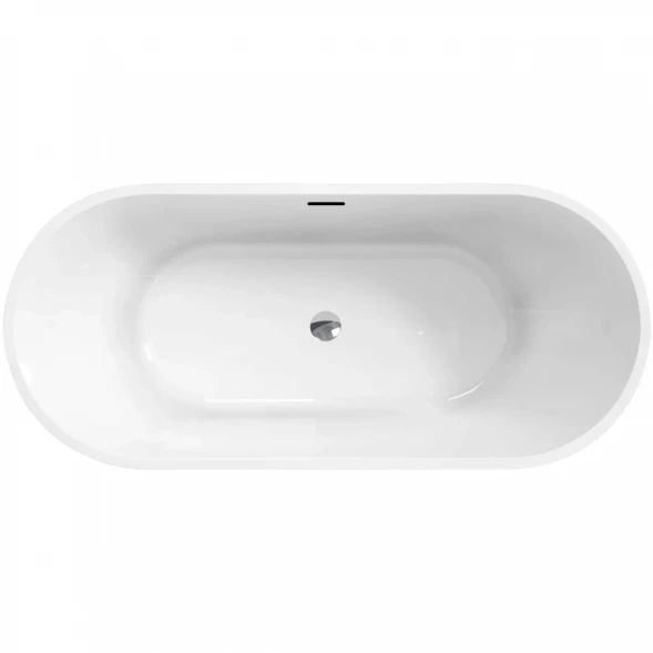 Акриловая ванна BelBagno Uno BB701-1500-730-K 150x73 см, отдельностоящая, белый