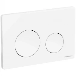 Кнопка смыва Ceramica Nova Balance Circle CN12-001W для инсталляции, белый глянец