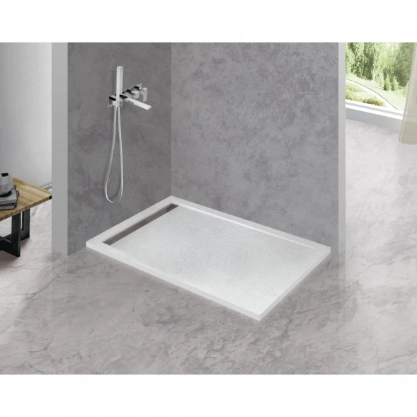 Душевой поддон из литьевого мрамора 120x70 см Cezares TRAY-AS-AH-120/70-30-W