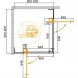 Душевой уголок 80-90x80-90 см Cezares SLIDER-A-2-80/90-BR-NERO бронза