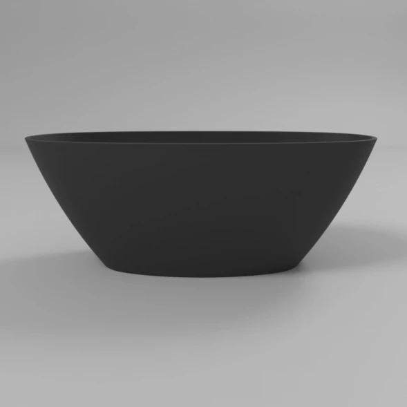 Ванна из литьевого мрамора Whitecross Onyx B 0205.160075.201 160x75 см, отдельностоящая, черный матовый